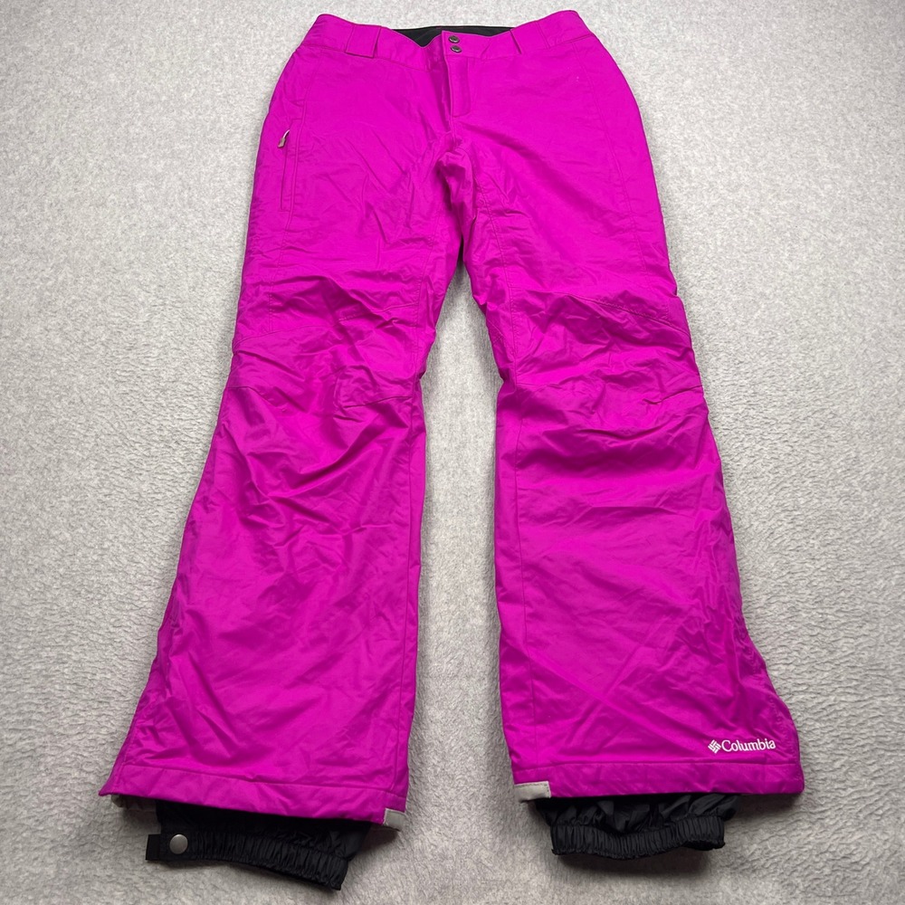 Columbia Bugaboo Snow Pants Womens Medium Pink Insulated Waterproof Ski SL8018